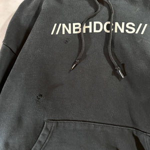 Neighborhood x Converse Distressed Dark Navy Hoodie