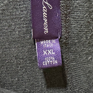 Ralph Lauren Purple Label Grey Knit Zip-Up Sweater