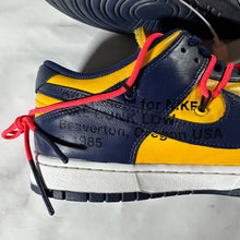 Load image into Gallery viewer, Off-White x Nike Dunk Low Michigan Navy/Gold