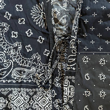 Load image into Gallery viewer, Kapital Kakashi Black Paisley Patchwork Kimono Shirt