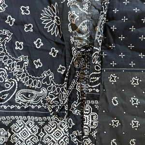 Kapital Kakashi Black Paisley Patchwork Kimono Shirt