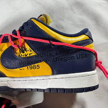 Load image into Gallery viewer, Off-White x Nike Dunk Low Michigan Navy/Gold