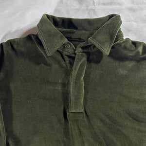 Strawberry Olive Velour Rugby Shirt