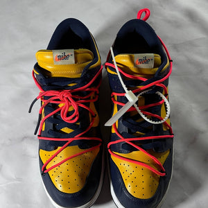 Off-White x Nike Dunk Low Michigan Navy/Gold