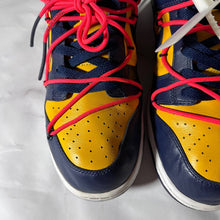 Load image into Gallery viewer, Off-White x Nike Dunk Low Michigan Navy/Gold