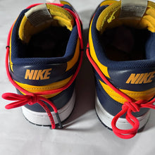 Load image into Gallery viewer, Off-White x Nike Dunk Low Michigan Navy/Gold