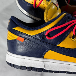 Off-White x Nike Dunk Low Michigan Navy/Gold