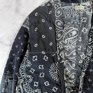 Kapital Kakashi Black Paisley Patchwork Kimono Shirt