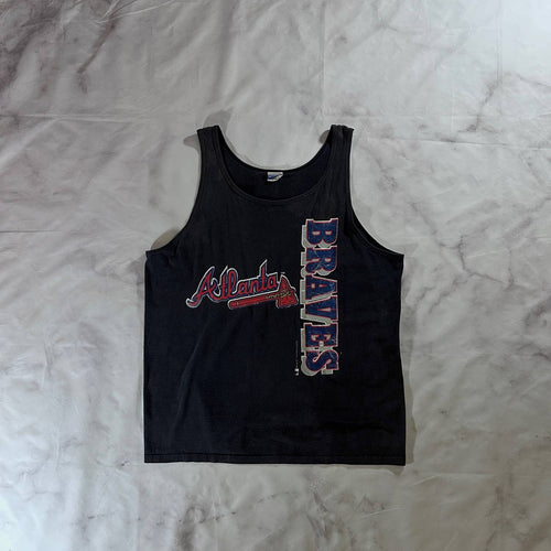 Vintage 1991 Atlanta Braves Navy Tank Top