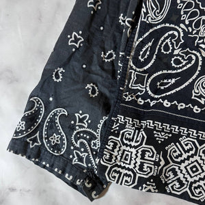 Kapital Kakashi Black Paisley Patchwork Kimono Shirt