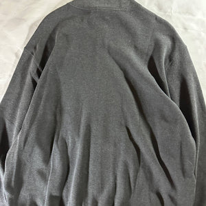 Ralph Lauren Purple Label Grey Knit Zip-Up Sweater